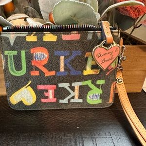 Dooney and Bourke rainbow, zipper wristlet